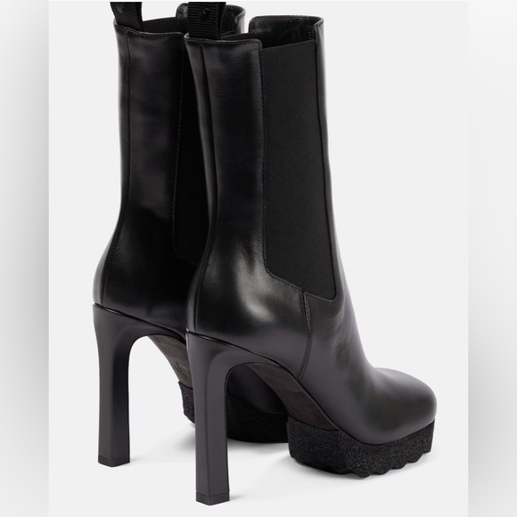 Off-White leather heeled boots - Picture 4 of 9